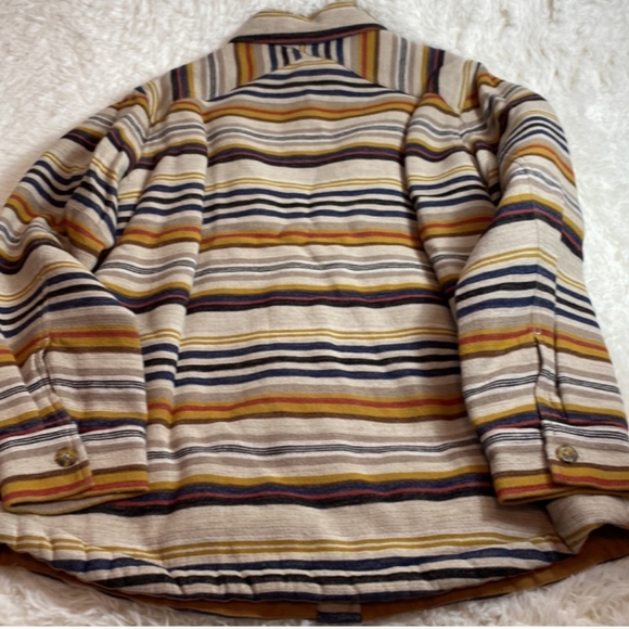 Pendleton Wildwood Stripe Fleece Lined Shirt Jacket-Shacket - Picture 4 of 4